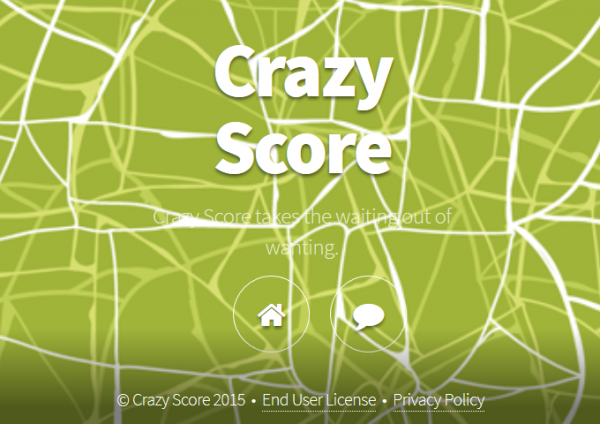 The primitive description of Crazy Score on its website