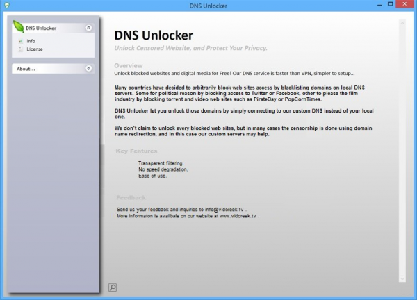 DNS Unblocker provides catchy features that seem too good to be true
