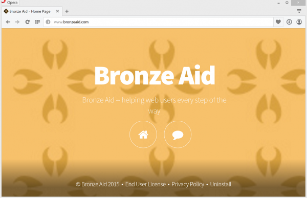 Bronze Aid website screenshot