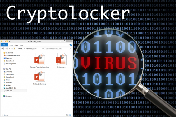 Cryptolocker .micro file virus