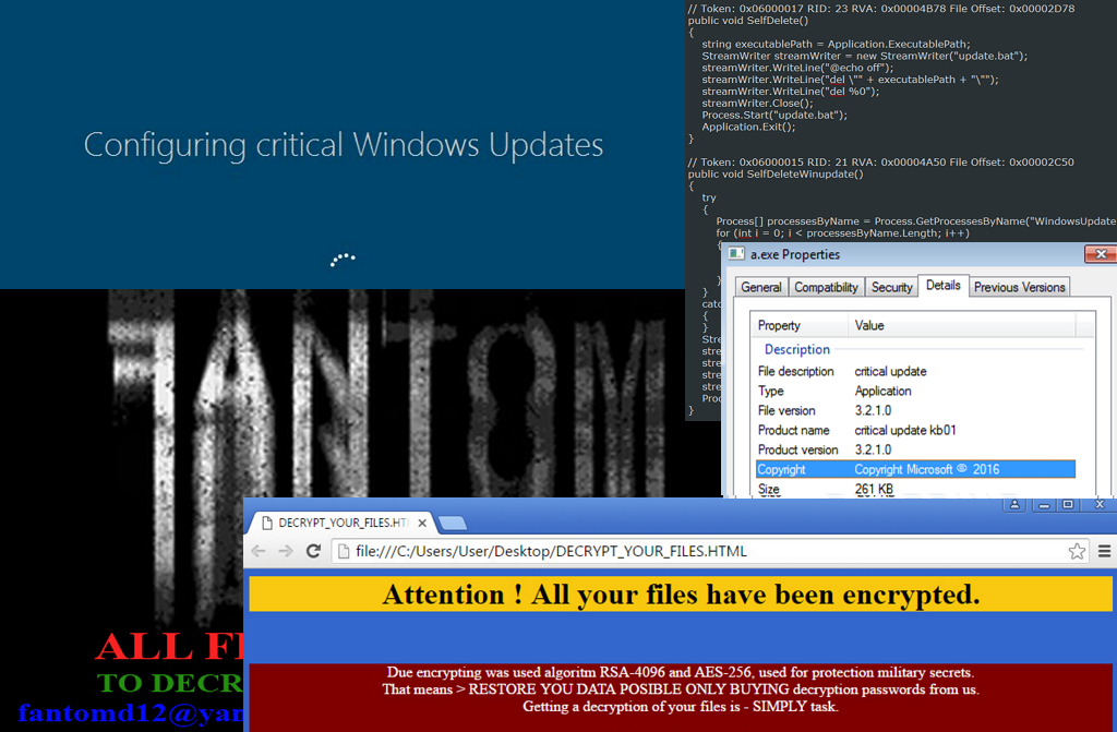 Remove Fantom ransomware virus and restore your files - Sureshot Software