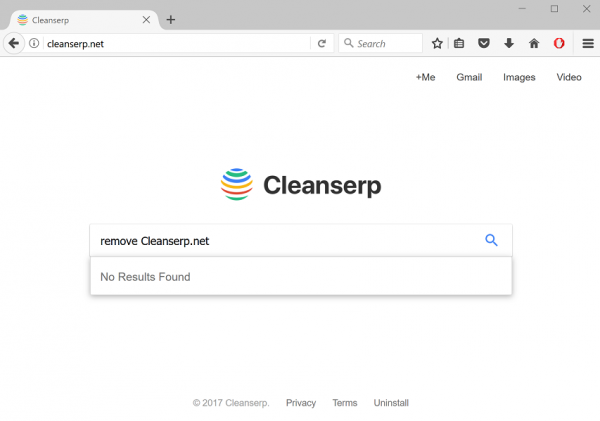Cleanserp.net screenshot