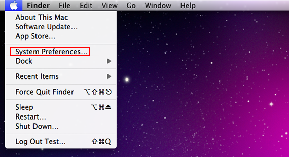 Go to your Mac’s System Preferences