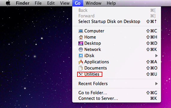  Zum Utilities-Dashboard auf Ihrem Mac