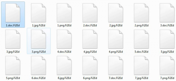 Files scrambled by GermanWiper ransomware